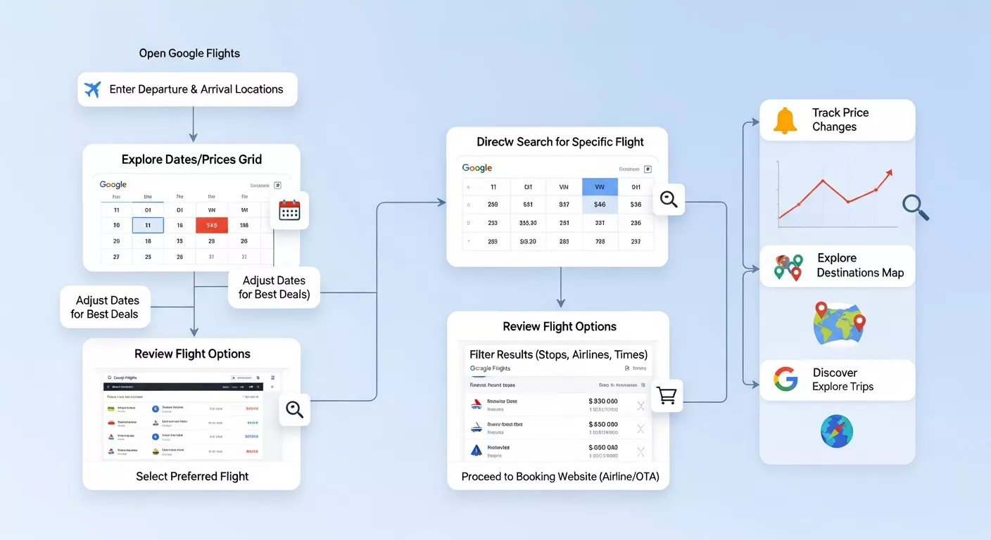 A practical Google Flights workflow