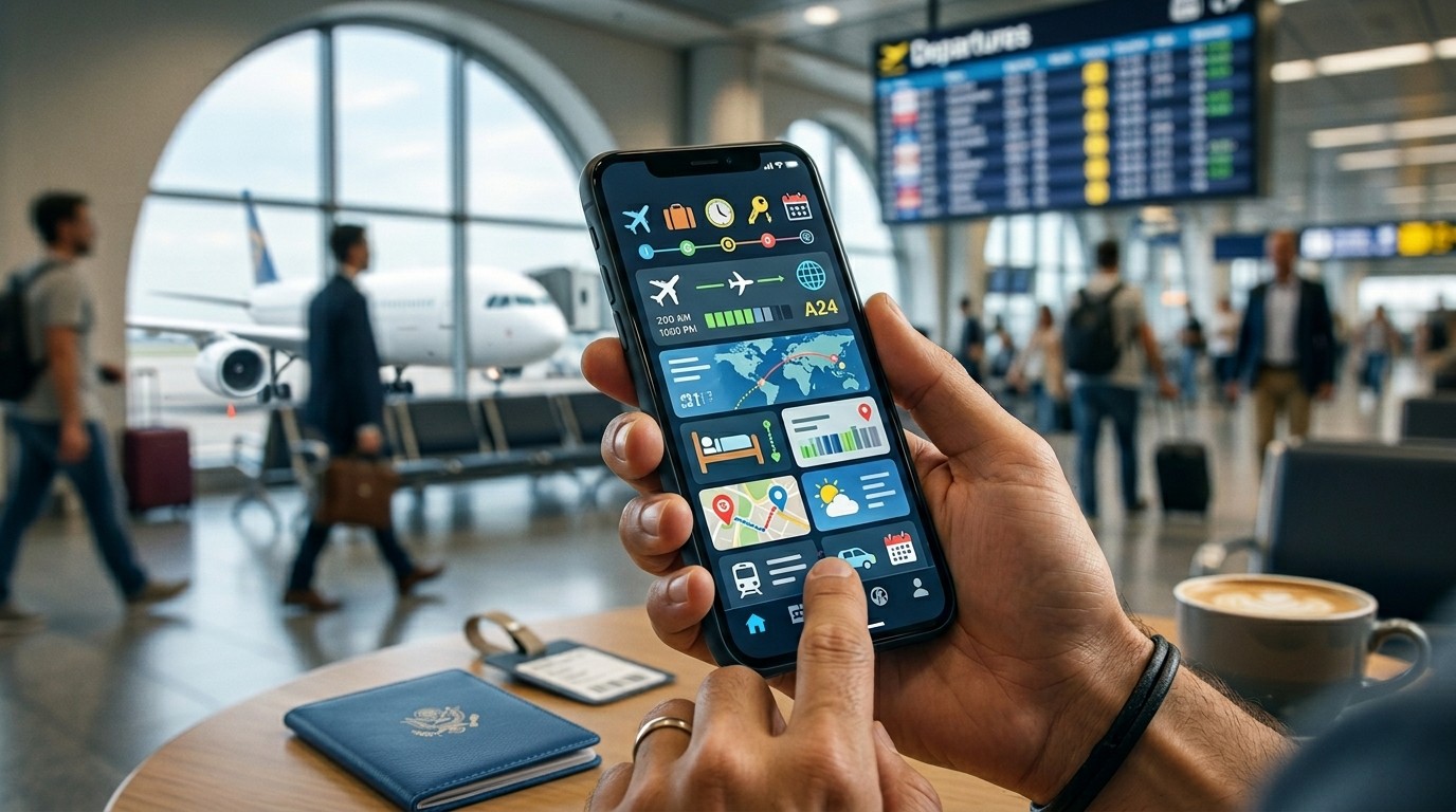 Use booking apps as trip control panels