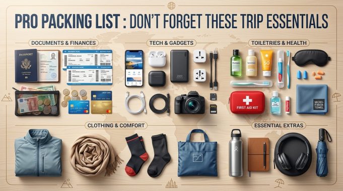 Pro Packing List Don't Forget These Trip Essentials Pro Packing List : Don't Forget These Trip Essentials