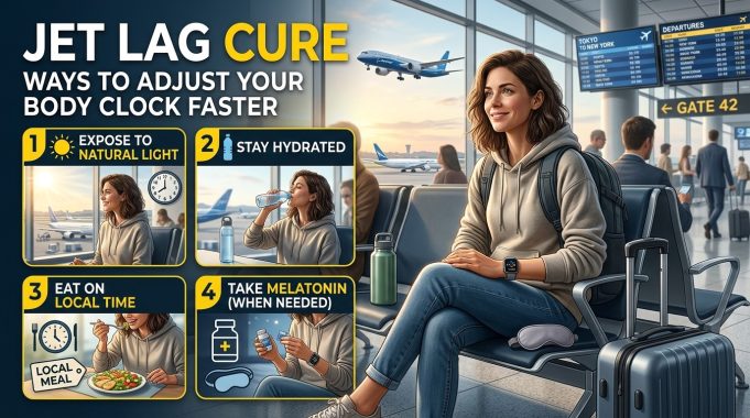Jet Lag Cure Ways to Adjust Your Body Clock Faster Jet Lag Cure : Ways to Adjust Your Body Clock Faster